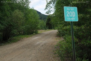 Ouray County Road 20D, the "back door" to Ironton Park