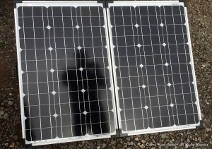The solar panel portion of the GoPower GP-PSK-120 solar panel kit