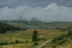 Crested Butte South as seen from Cement Creek Road