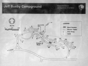 Jeff Busby Campground Map