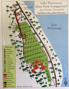 Map - Lake Waramaug Campground