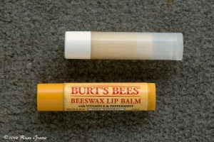 My lip balm vs. Burt's Beeswax. I think mine's mo bettuh.