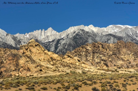 Mt. Whitney Over the Alabama Hills